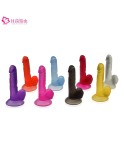 19 cm (7.8 in) Jelly Dildo with a Sturdy Suction Cup Base 8 Colors Opotional - Hismith