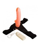 12 cm (4.7 in) Insertable Length TPE Strap-on Dildo Vibrating Pegging Kit - Hismith