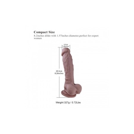 Premium Silicone Dildo, Realistic Penis With Suction Cup (Medium)