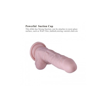 Premium Silicone Dildo, Realistic Penis With Suction Cup (Medium)