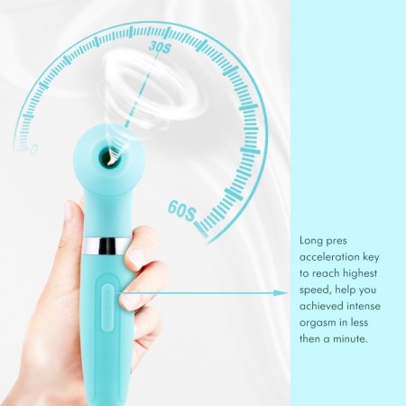 Hismith-mint Air Vibrator Clitoral Stimulator Oral Nipple Sucker