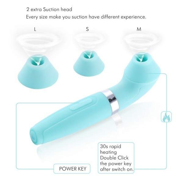 Hismith-mint Air Vibrator Clitoral Stimulator Oral Nipple Sucker