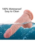 19 cm (7.5 in) Realistic Dual Layered Flesh PVC Dildo with Suction Cup - Hismith