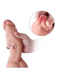 22 cm (8.7 in) Dual Layered Ultra Realistic Soft Silicone Dildo with Suction Cup Base - Hismith