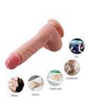 22 cm (8.7 in) Dual Layered Ultra Realistic Soft Silicone Dildo with Suction Cup Base - Hismith