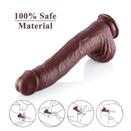 31 cm Huge Silicone Dildo with 25 cm Insertable Length, Kliclok Accessory for Hismith Sex Machines