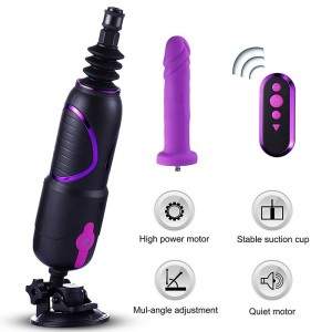 Hismith pro traveler, discreet portable sex machine with remote control & body-safe kliclok system dildo