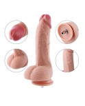 22 cm (8.7 in) Dual Layered Ultra Realistic Soft Silicone Dildo for Hismith Kliclok Connector Sex Machine