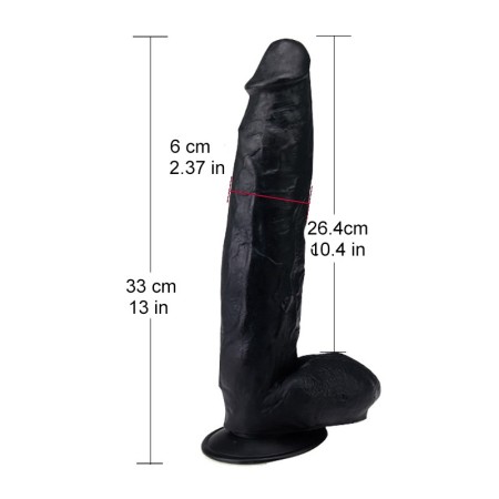 Natural Feel 13 inch Extreme Dong with suction cup