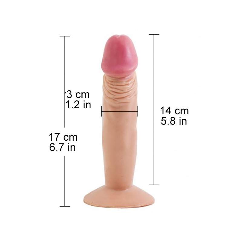 Natuarl Feel 6.5 inch Realistic Flesh Dildo with Strong Suction Cup