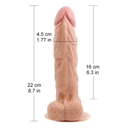 7.9 inch Natuarl Feel Realistic Flesh Dildo with Sturdy Suction