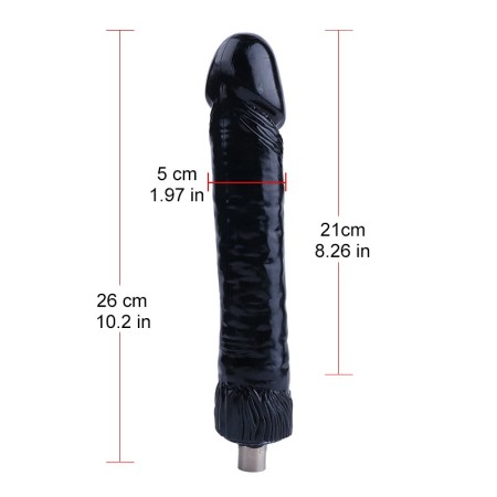 Sex Machine Accessories C-19 Black Dildo