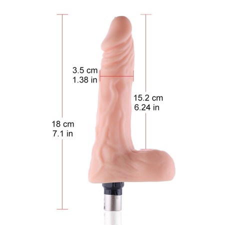 Hismith Sex Machine Flexible Dildo Attachments For A-02 A-06 Models