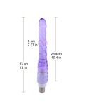 18 cm (7.1 in) Accesorio anal púrpura hecho de TPE no tóxico para Hismith 3XLR Sex Machine