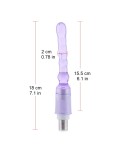 18 cm (7.1 in) Adaptador de enchufe anal de tamaño pequeño para máquina sexual Hismith 3XLR