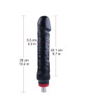 26 cm (10.2 in) Consolador de PVC enorme con 22 cm de longitud insertable para el sistema 3XLR - Accesorio Hismith