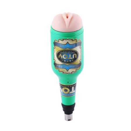 Green Beer Mug Masturbation Pussy Cup for Automatic Retractable Sex Machine