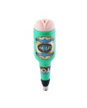 27 cm (10.6 in) TPE Realistic Vagina in Green Beer Bottle Cup for Male Masturbation with 3XLR Sex Machines