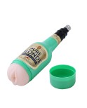 27 cm (10.6 in) TPE Realistic Vagina in Green Beer Bottle Cup for Male Masturbation with 3XLR Sex Machines