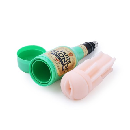 Green Beer Mug Masturbation Pussy Cup for Automatic Retractable Sex Machine