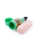 27 cm (10.6 in) TPE Realistic Vagina in Green Beer Bottle Cup for Male Masturbation with 3XLR Sex Machines