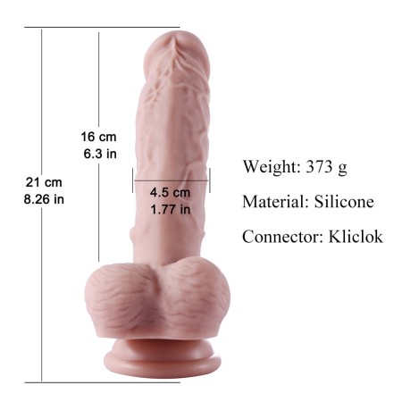 Hismith anal & vaginal sex machine with three body-safe dildos and three adaptors