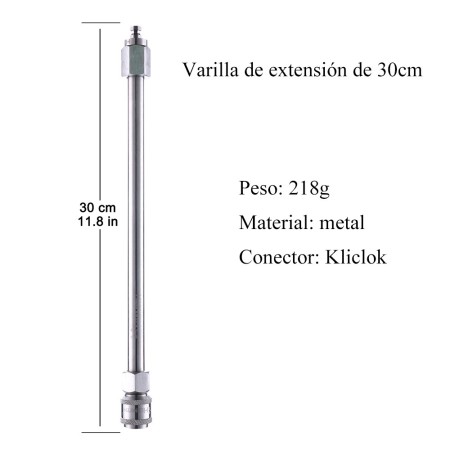 30cm Extension Rod with Kliclok Connector for Hismith Premium Fucking Machine