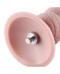 Consolador anal de silicona de 17.5 cm con conector Kliclok para principiantes del sexo anal