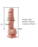 18 cm Realistic Silicone Dildo for Hismith Kliclok System