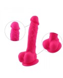 23 cm Rose Red Realistic Silicone Dildo for Hismith Premium Sex Machines