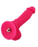 23 cm Rose Red Realistic Silicone Dildo for Hismith Premium Sex Machines