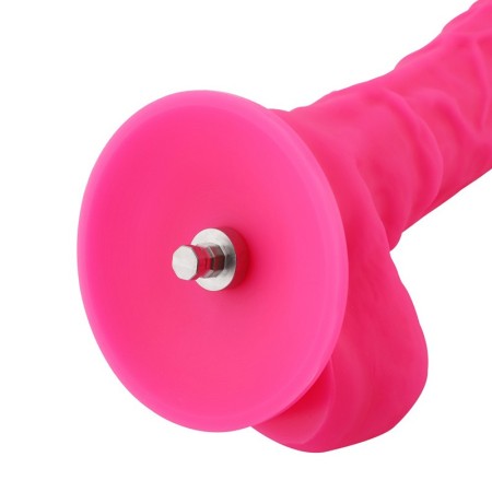 23 cm Rose Red Realistic Silicone Dildo for Hismith Premium Sex Machines