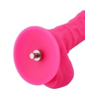 23 cm Rose Red Realistic Silicone Dildo for Hismith Premium Sex Machines