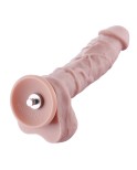 21 cm Consolador de silicona realista de tamaño medio estándar Hismith, Compatible con Sex Machine