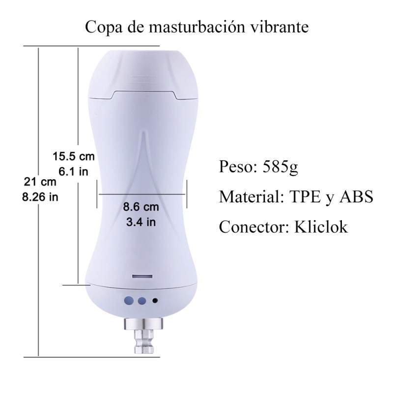 21 cm Ultra Realistic and Soft TPE Masturbationer Made of Non Toxic Materail Compatible with Hismith Premium Sex Machine