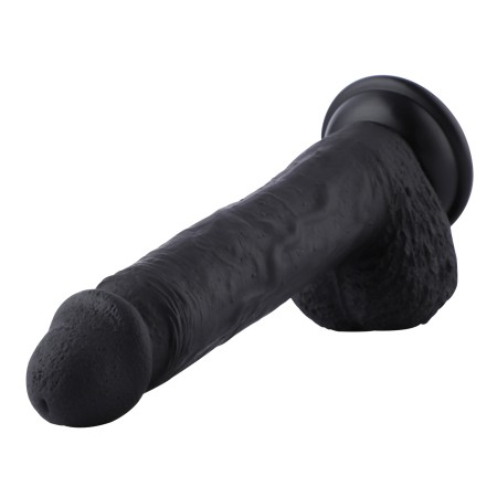 21 cm (8.26 in) Hismith Standard Medium Size Realistic Silicone Black Dildo, Compatible with Hismith sex machine