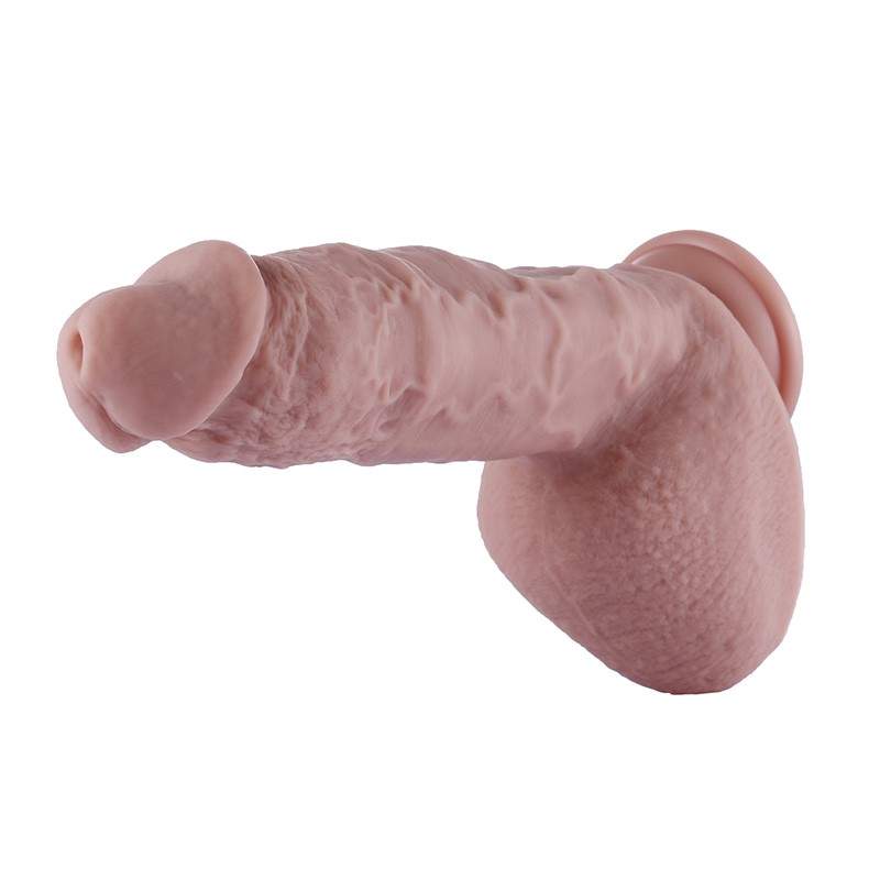 25 cm (9.8 in) Huge Silicone Flesh Dildo with Kliclok Connector