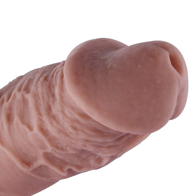 25 cm (9.8 in) Huge Silicone Flesh Dildo with Kliclok Connector