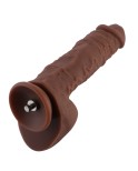 25 cm (9.8 in) Huge Silicone Brown Dildo with Kliclok Connector