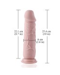 25 cm Consolador de Silicona de carne enorme para máquina de sexo de conector Kliclok Hismith