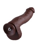 Consolador de silicona enorme de 31 cm con longitud insertable de 25 cm, accesorio Kliclok para máquinas sexuales Hismith