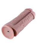 21.6 cm Silicone Siamese Dildo, Realistic Conjoined Penis for Hismith Kliclok System