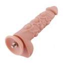 21 cm Multi-Bumps Silicone Dildo with 15.5 cm Insertable Length for Hismith with KlicLok System