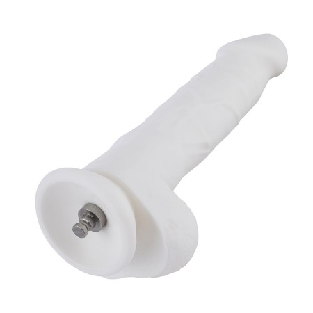 20 cm White Silicone Dildo for Hismith Kliclok System