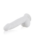 20 cm White Silicone Dildo for Hismith Kliclok System