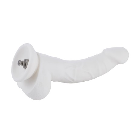 20 cm White Silicone Dildo for Hismith Kliclok System