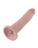 27 cm Consolador de silicona ligeramente curvado para máquina sexual Hismith con sistema KlicLok