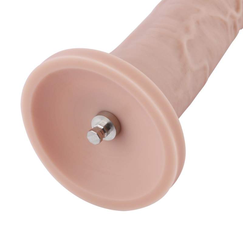27 cm Consolador de silicona ligeramente curvado para máquina sexual Hismith con sistema KlicLok