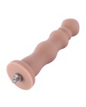 Consolador anal de silicona con cuentas de 20 cm para máquina sexual Hismith Premium con sistema KlicLok