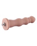 Consolador anal de silicona con cuentas de 20 cm para máquina sexual Hismith Premium con sistema KlicLok